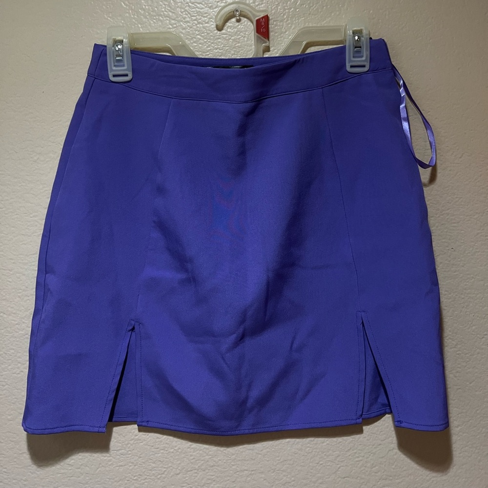 Min skirt with 2 slits (purple)